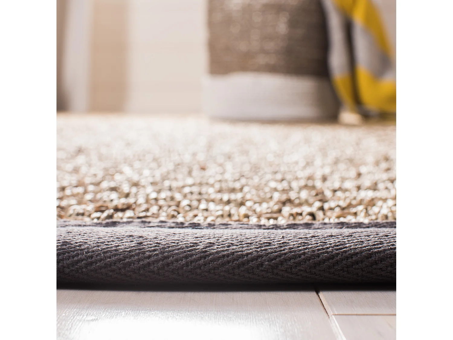 Tapis Naturel/Gris foncé 152 X 244 cm - Roselyn