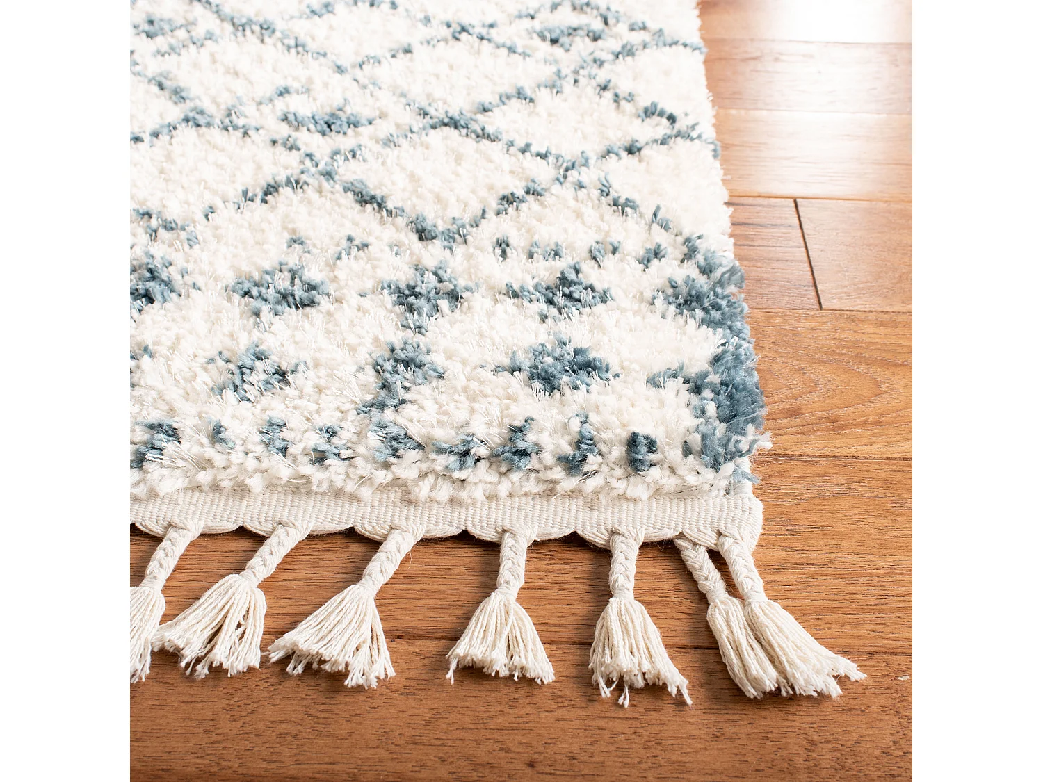 Tapis Neutre/Bleu 160 X 229 cm - Rabat