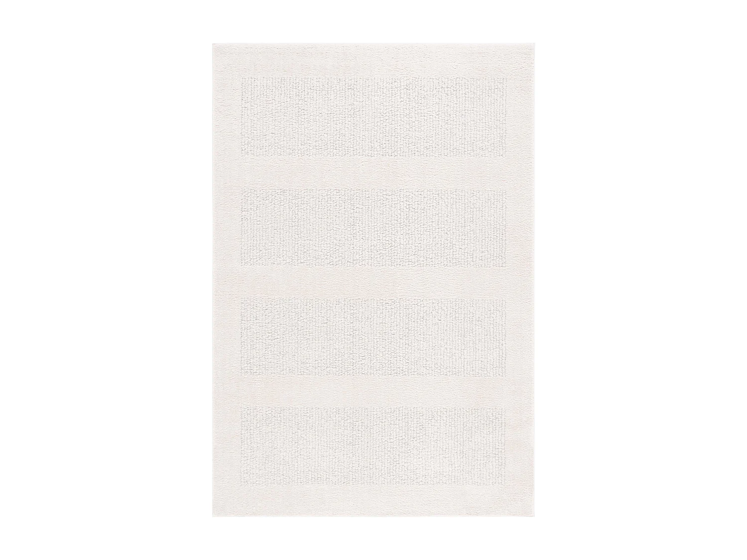 Tapis Ivoire/Gris 122 X 183 cm - Brezlyn