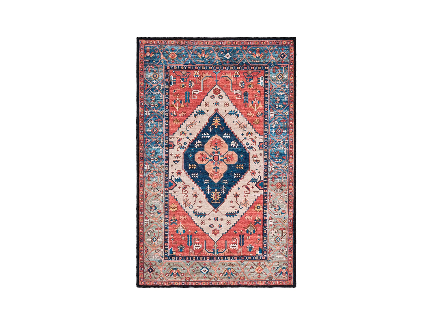 Tapis Rouille/Bleu 76 X 122 cm - Bishop