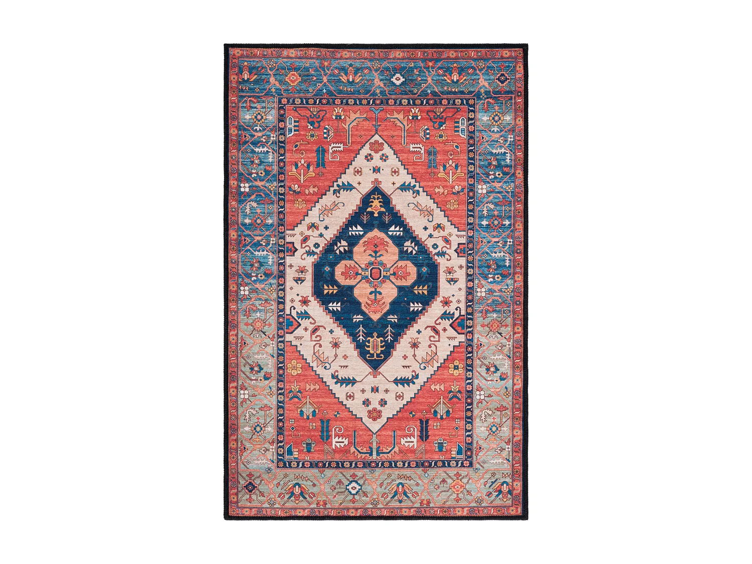 Tapis Rouille/Bleu 76 X 122 cm - Bishop