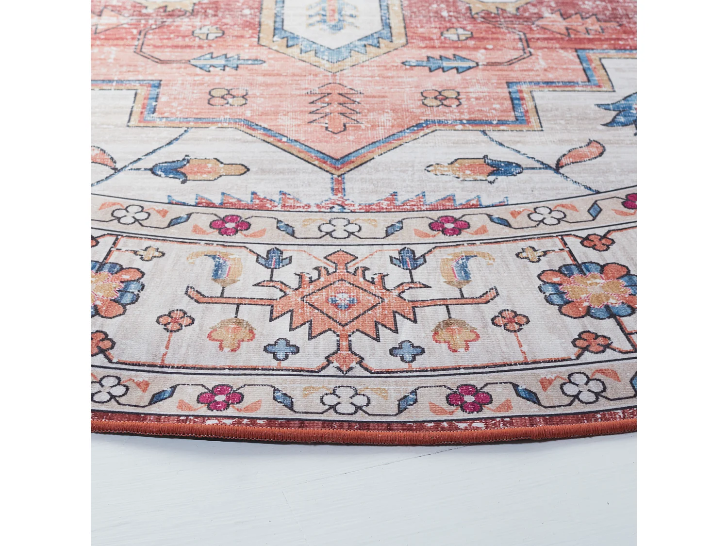 Tapis Beige/Bleu 183 X 183 cm - Tripp