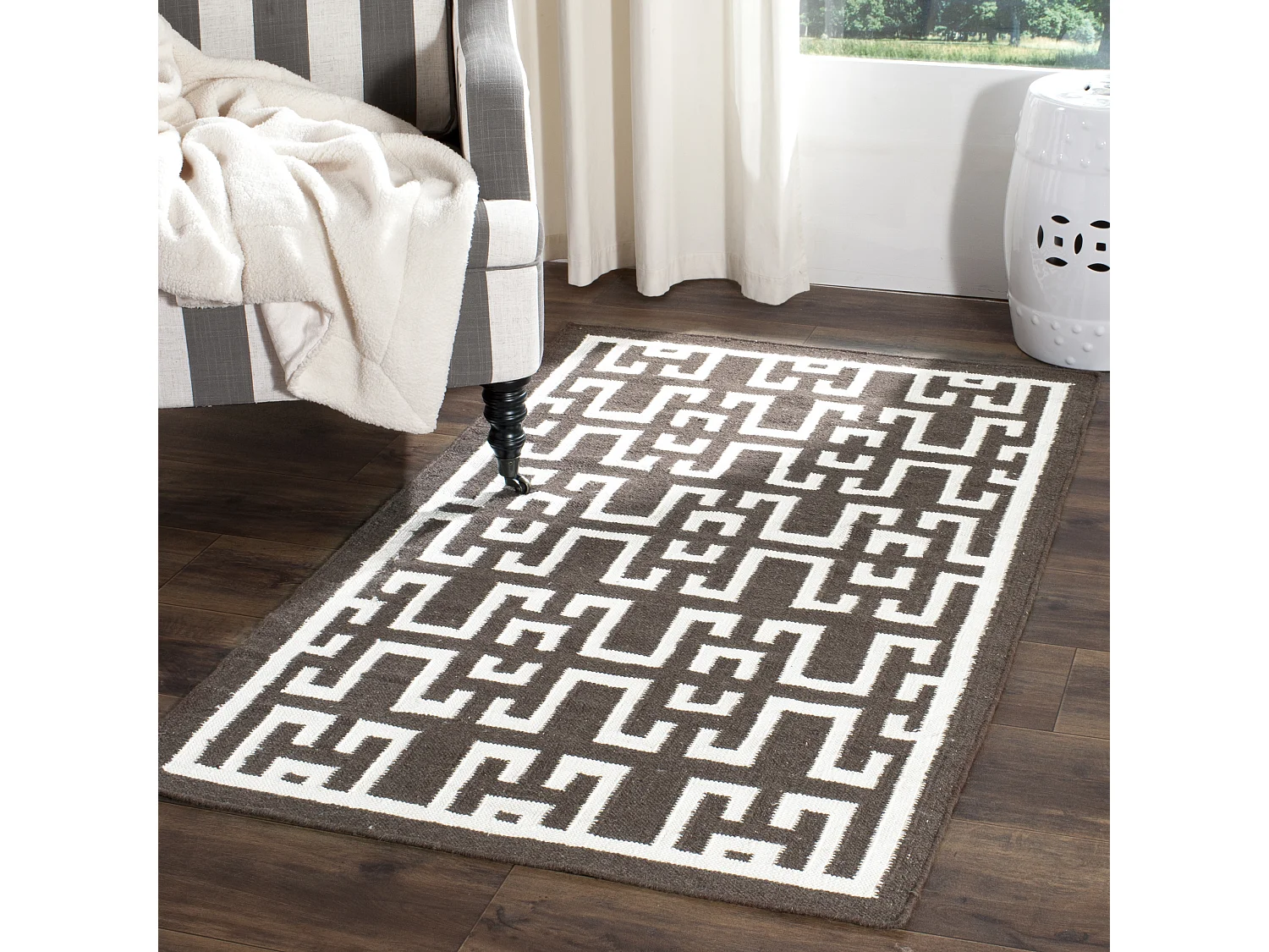 Tapis Marron/Neutre 91 X 152 cm - Safi