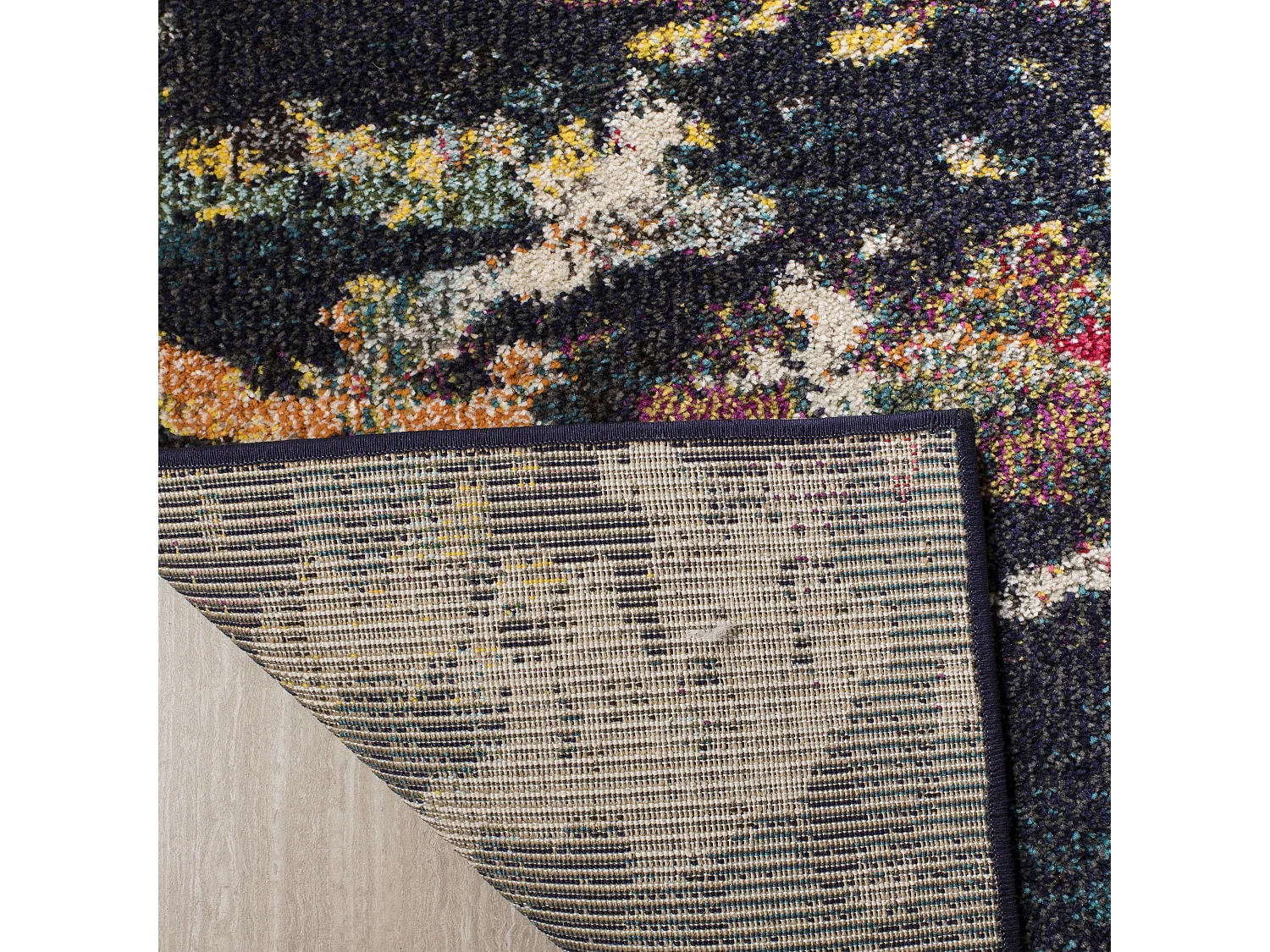 Tapis Marron/Bleu 122 X 170 cm - Poppy