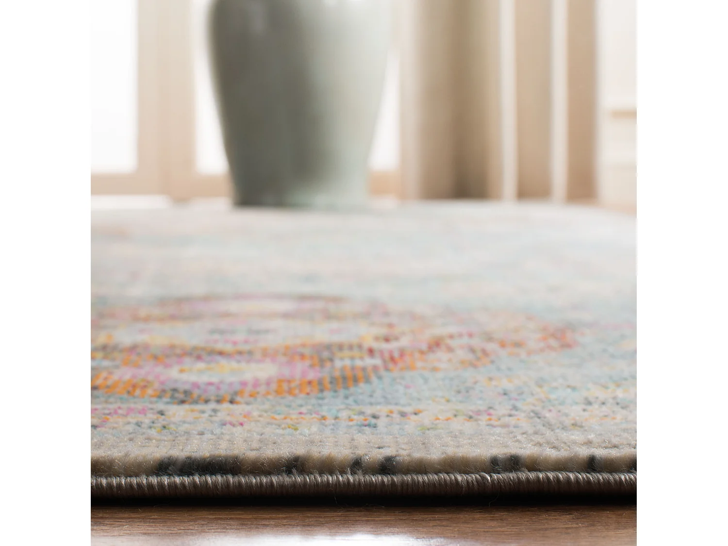 Tapis Neutre/Bleu 122 X 183 cm - Karsyn