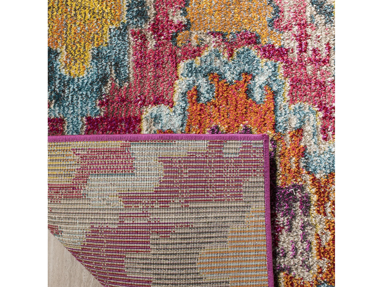 Tapis Rouge/Bleu 155 X 231 cm - Vanessa