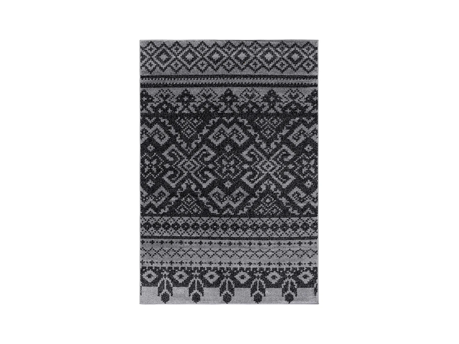 Tapis Gris/Noir 155 X 229 cm - Amina