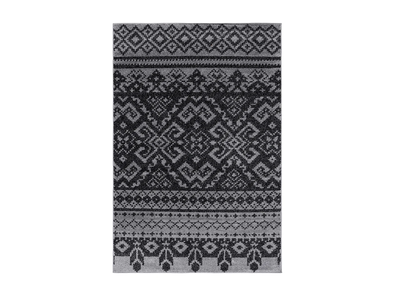 Tapis Gris/Noir 155 X 229 cm - Amina