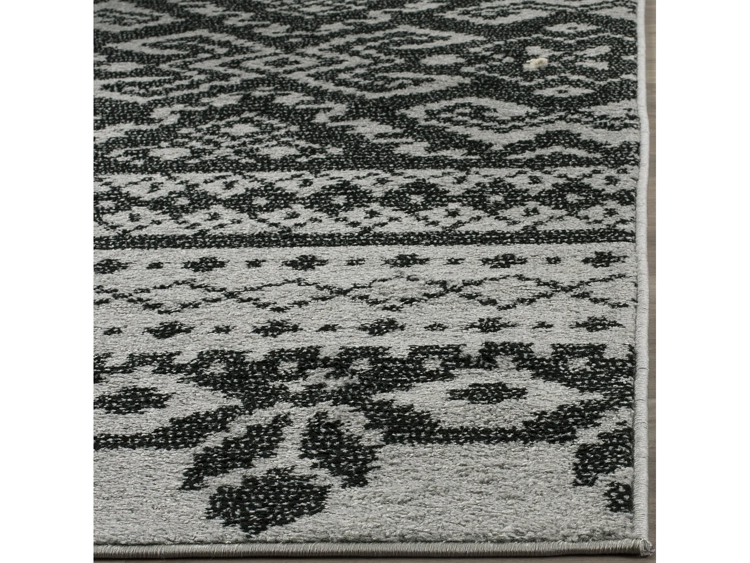Tapis Gris/Noir 155 X 229 cm - Amina