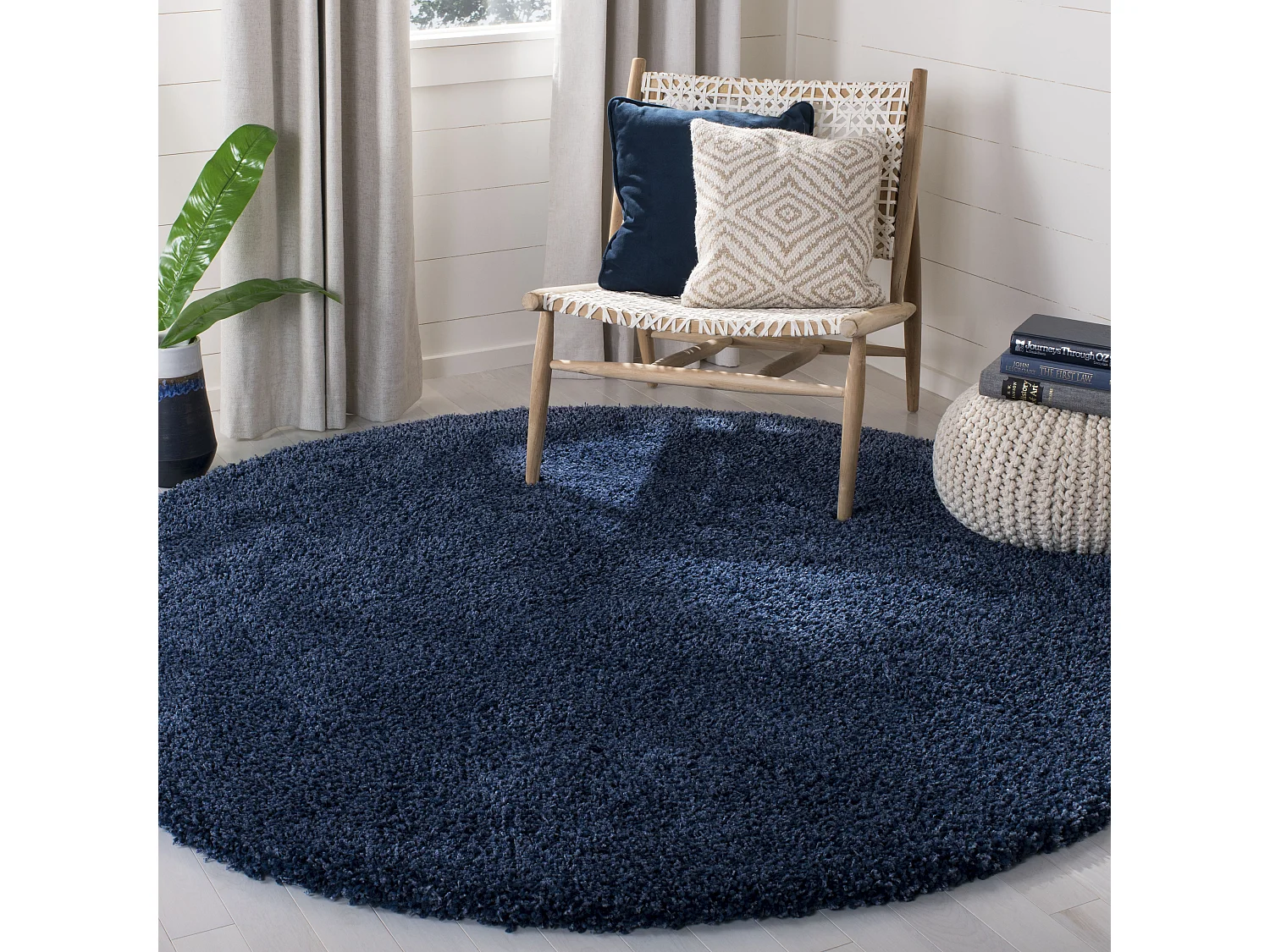 Tapis Bleu Marine 122 X 122 cm - Crosby