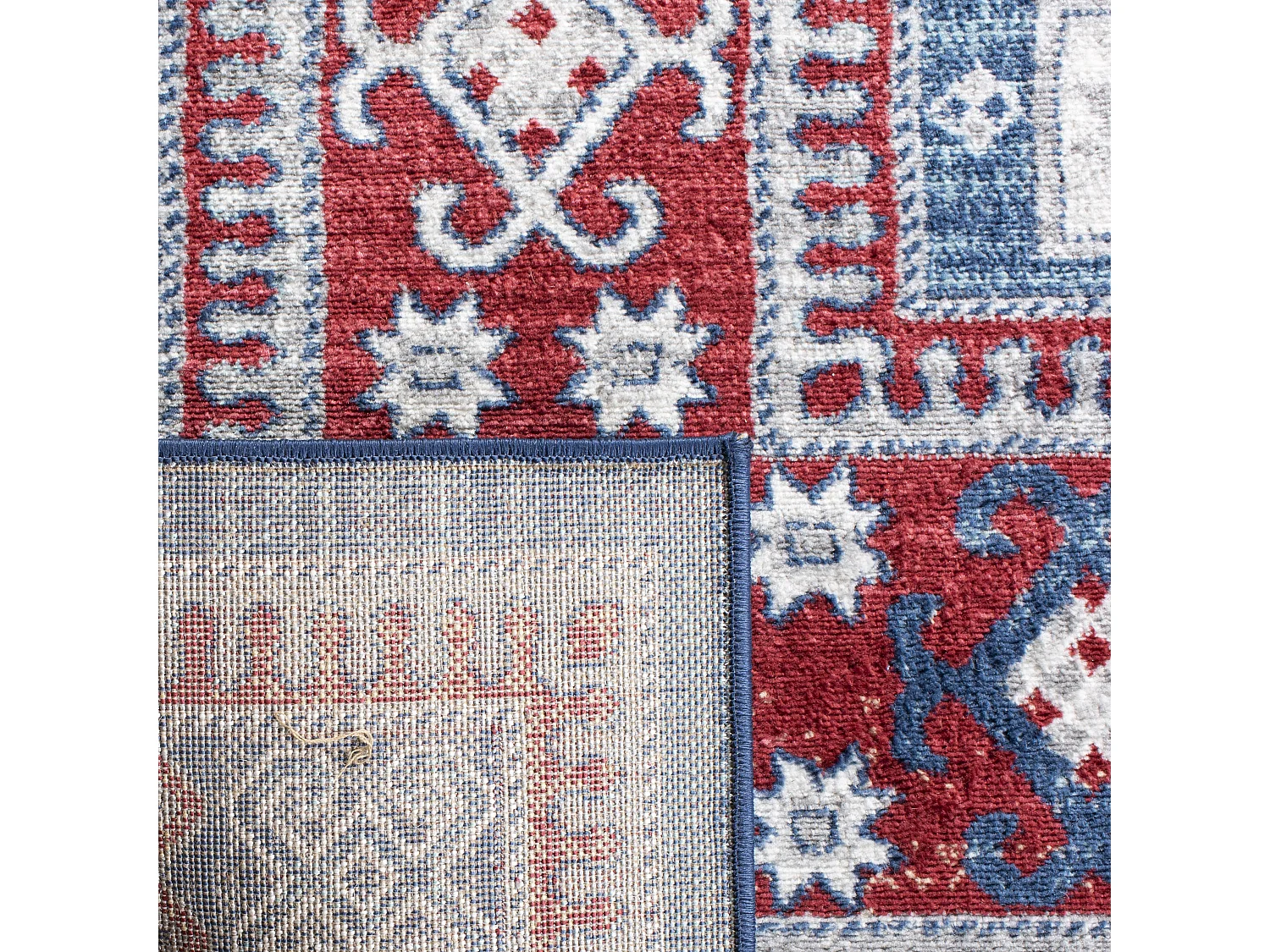 Tapis Rouge/Bleu 201 X 201 cm - Kathryn