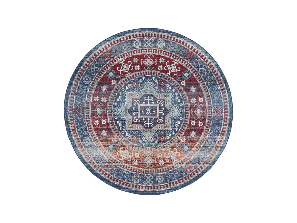 Tapis Rouge/Bleu 201 X 201 cm - Kathryn