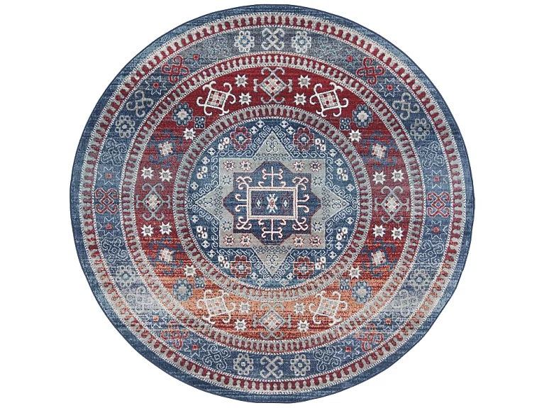 Tapis Rouge/Bleu 201 X 201 cm - Kathryn