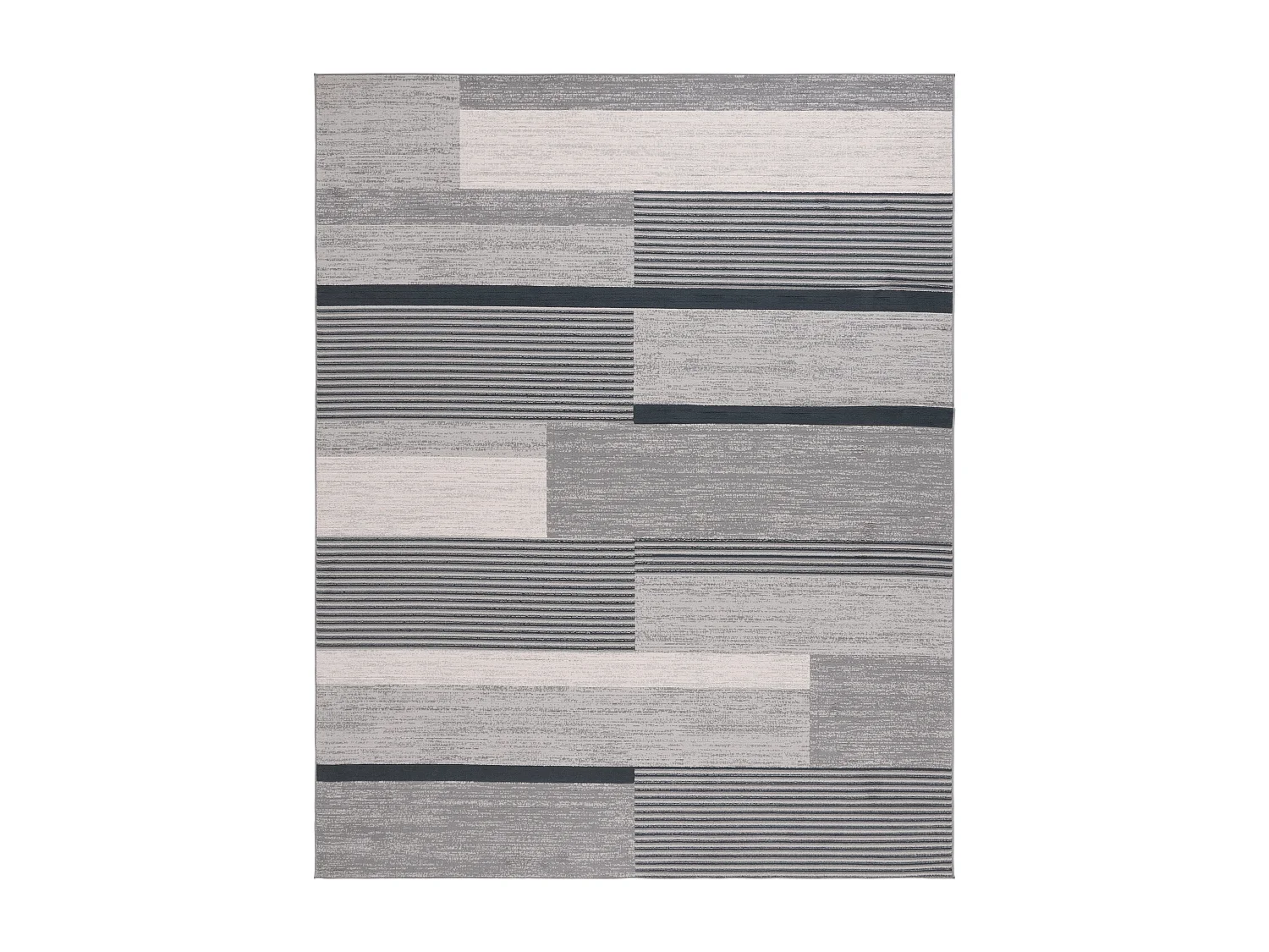 Tapis Gris/Noir Ivoire 240 x 305 cm - Ellington