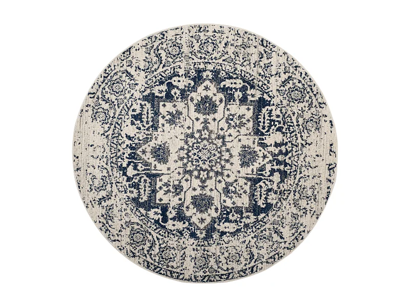 Tapis Neutre/Bleu Marine 201 X 201 cm - Merryl