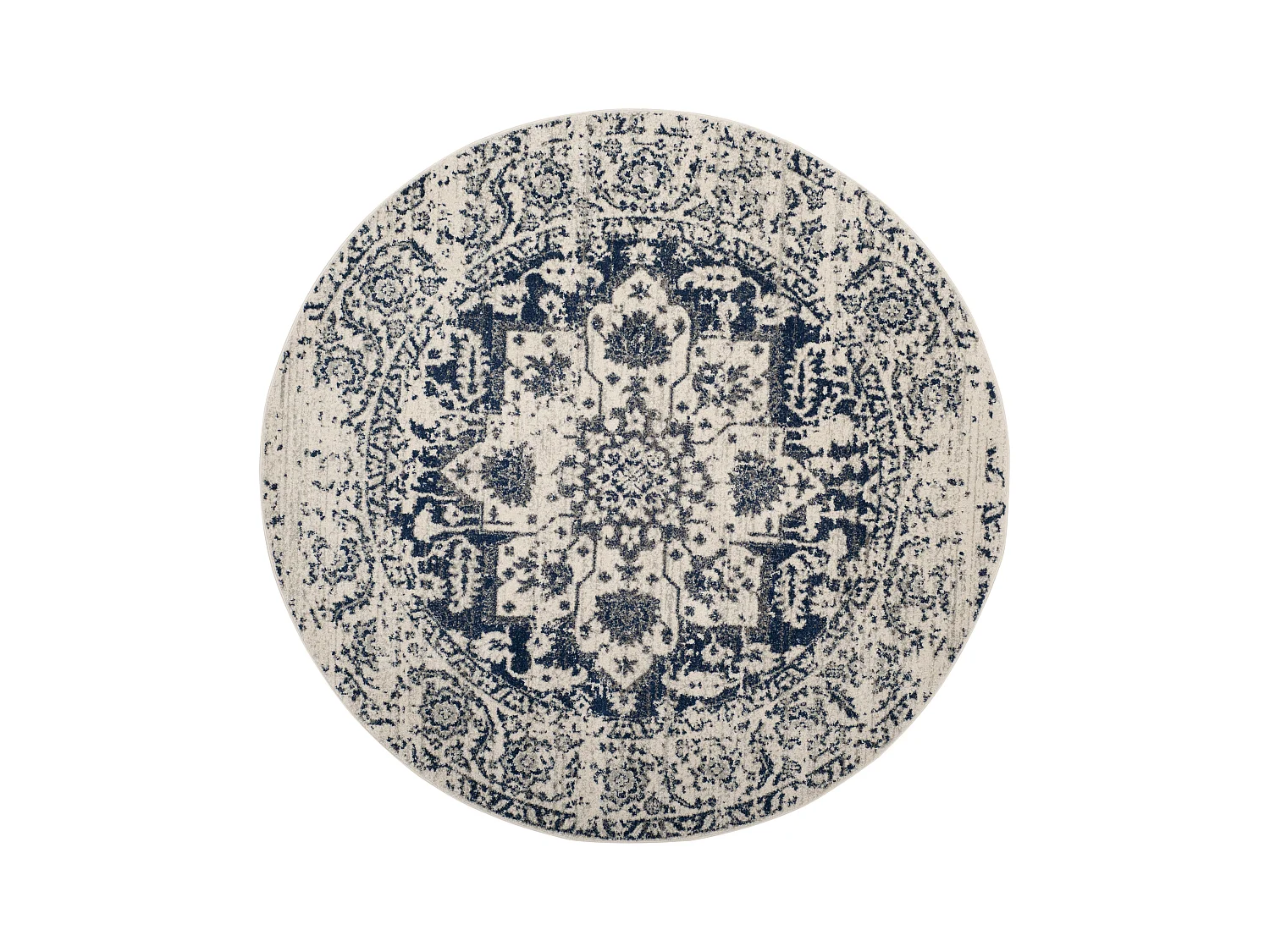 Tapis Neutre/Bleu Marine 201 X 201 cm - Merryl