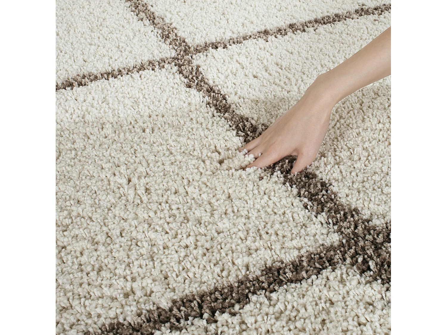 Tapis Neutre/Blanc 155 X 229 cm - Myla