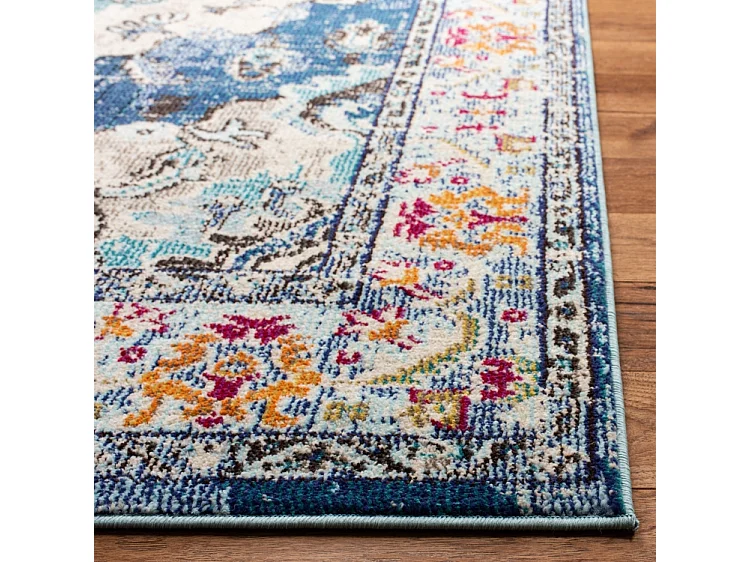 Tapis Bleu Marine/Bleu 91 X 152 cm - Milà