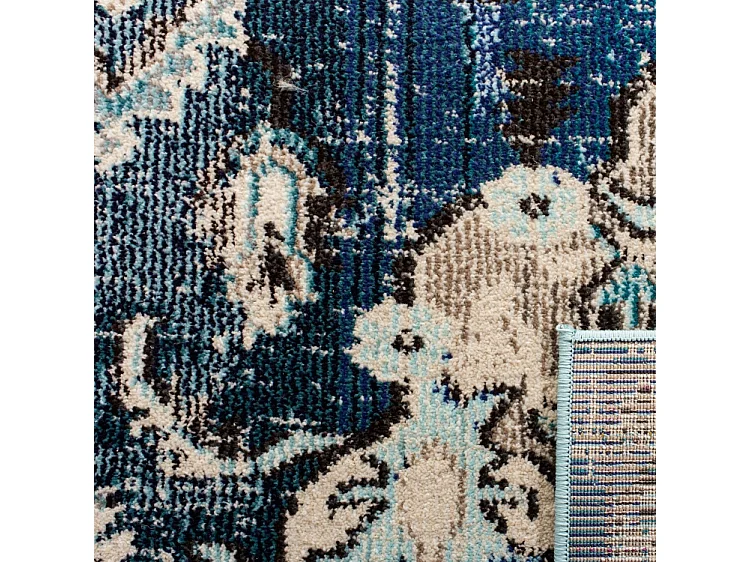 Tapis Bleu Marine/Bleu 91 X 152 cm - Milà