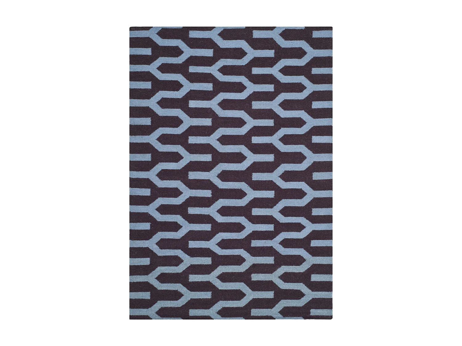 Tapis Violet/Bleu 91 X 152 cm - Karina