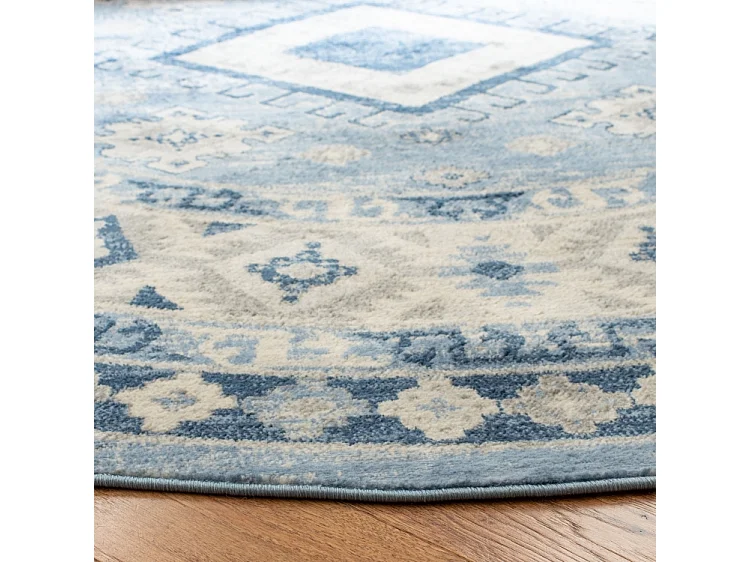 Tapis Bleu/Neutre 201 X 201 cm - Kathleen