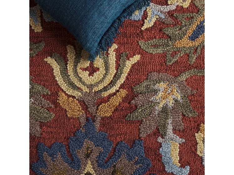 Tapis Rouge/Multicolore 122 X 122 cm - Juni