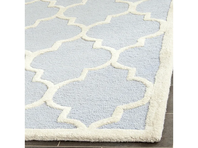 Tapis Bleu/Neutre 91 X 152 cm - Sky