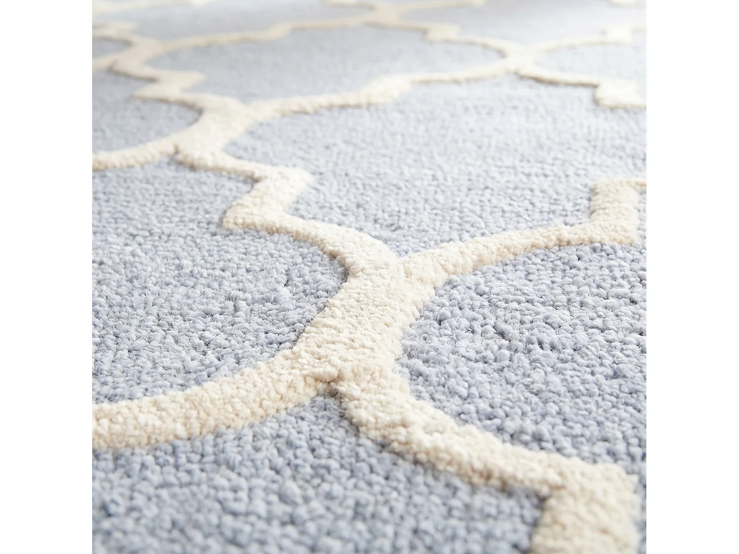 Tapis Bleu clair/Ivoire 91 x 152 cm - Sky
