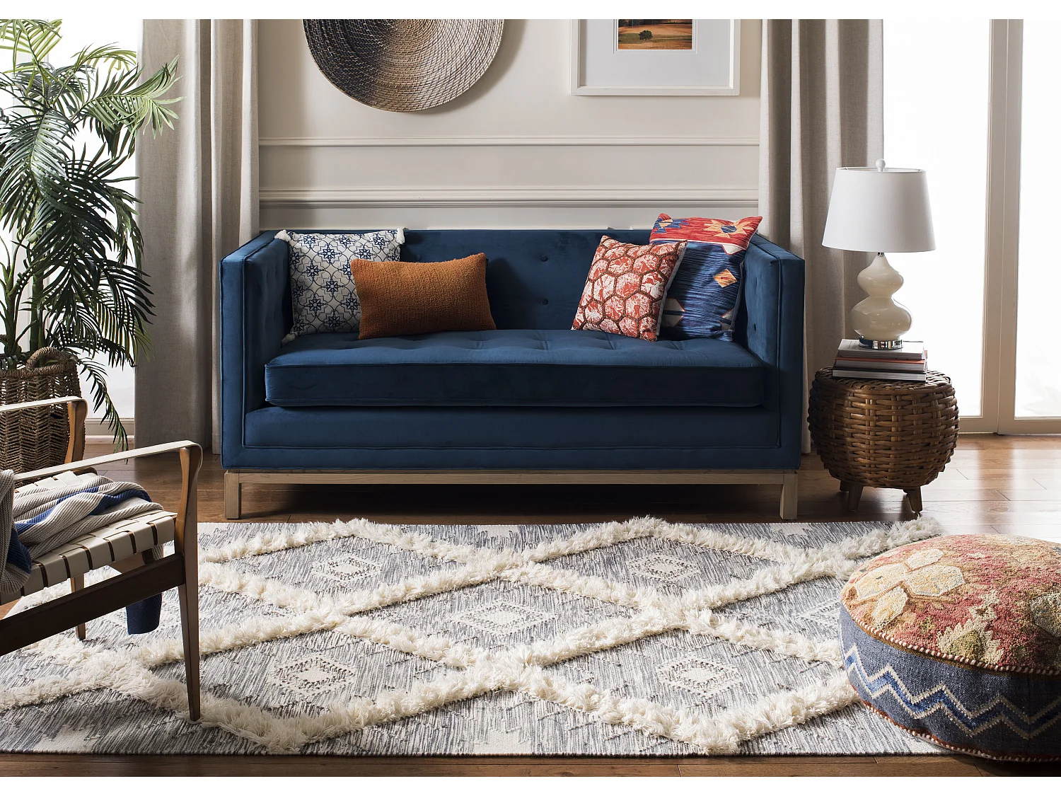 Tapis Gris/Neutre 183 X 274 cm - Emmeline