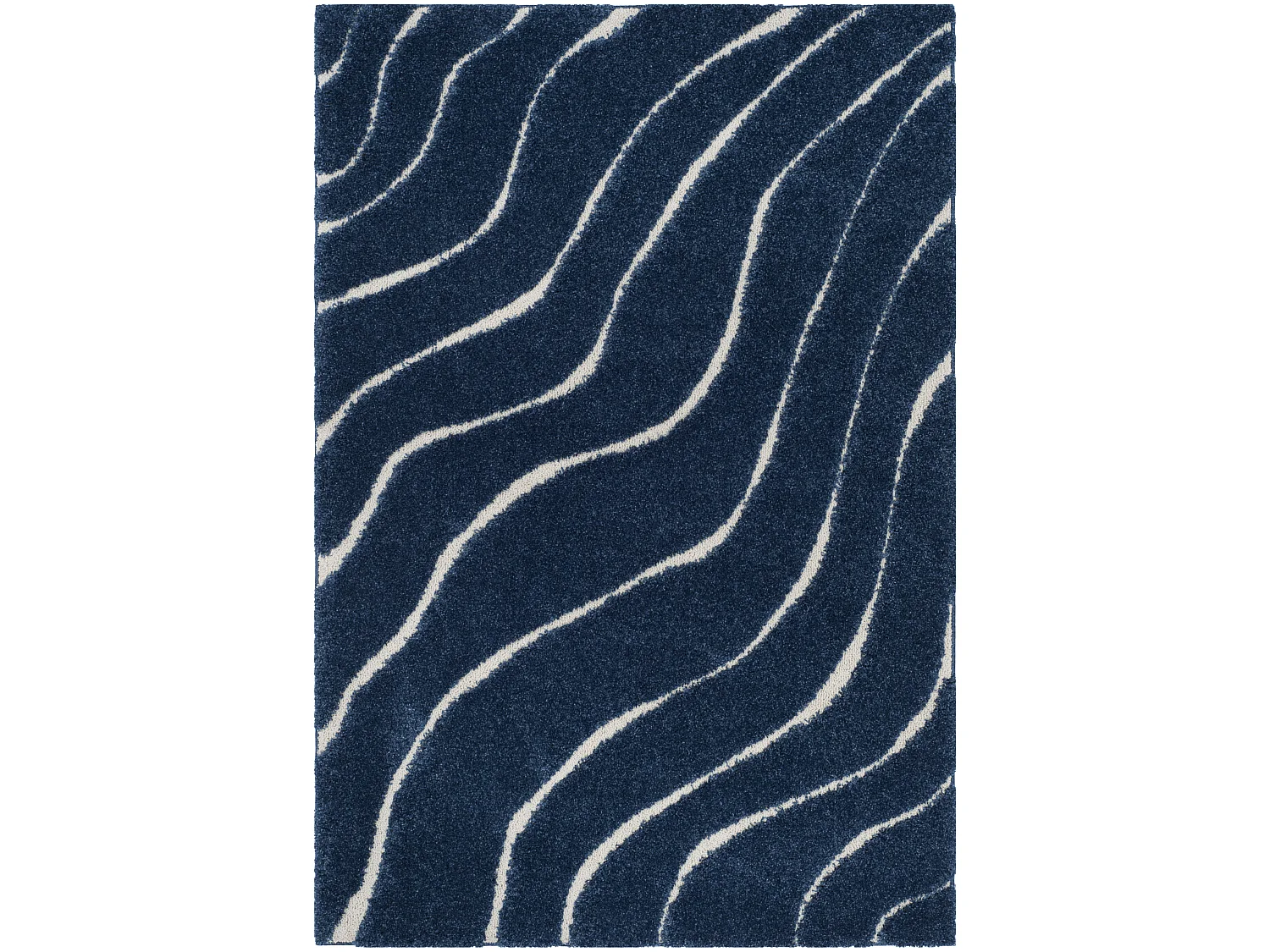Tapis Bleu Marine/Neutre 160 X 229 cm - Raton