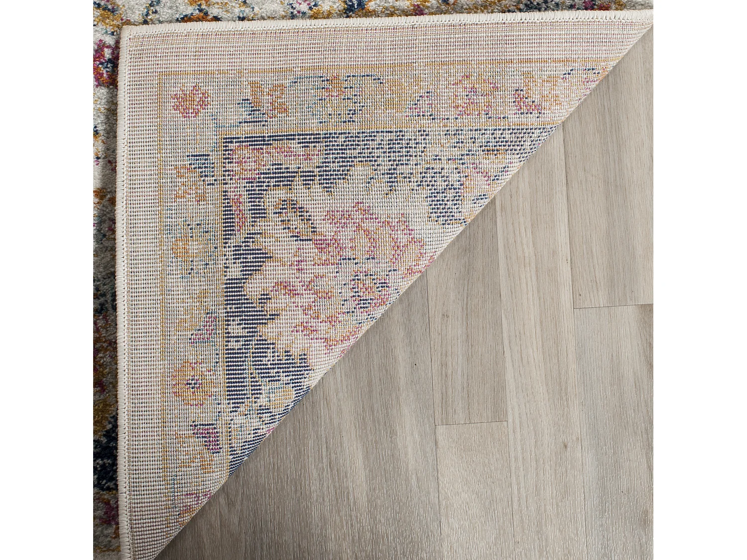 Tapis Neutre/Bleu Marine 201 X 201 cm - Melita