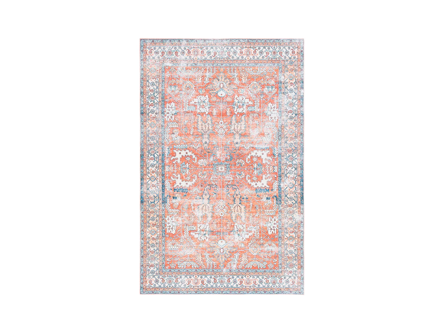 Tapis Rouille/Aqua 91 X 152 cm - Addilyn