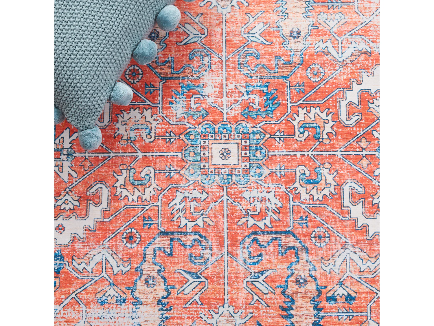 Tapis Rouille/Aqua 91 X 152 cm - Addilyn