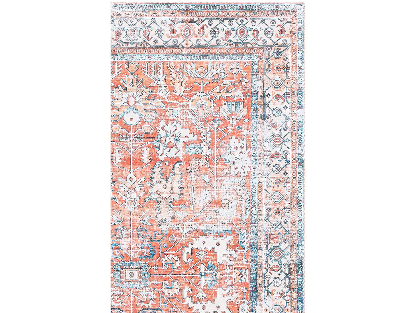 Tapis Rouille/Aqua 91 X 152 cm - Addilyn