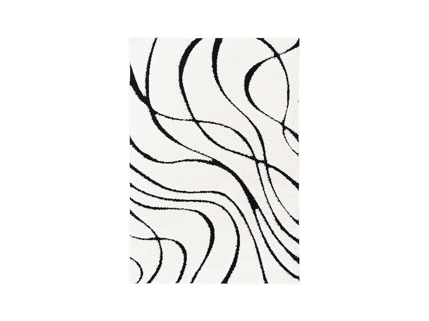 Tapis Ivoire/Noir 183 X 274 cm - Naples