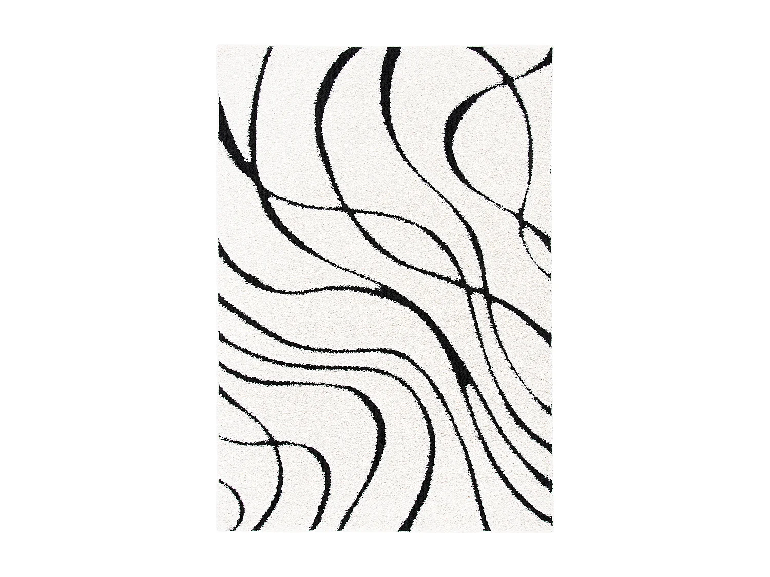 Tapis Ivoire/Noir 183 X 274 cm - Naples