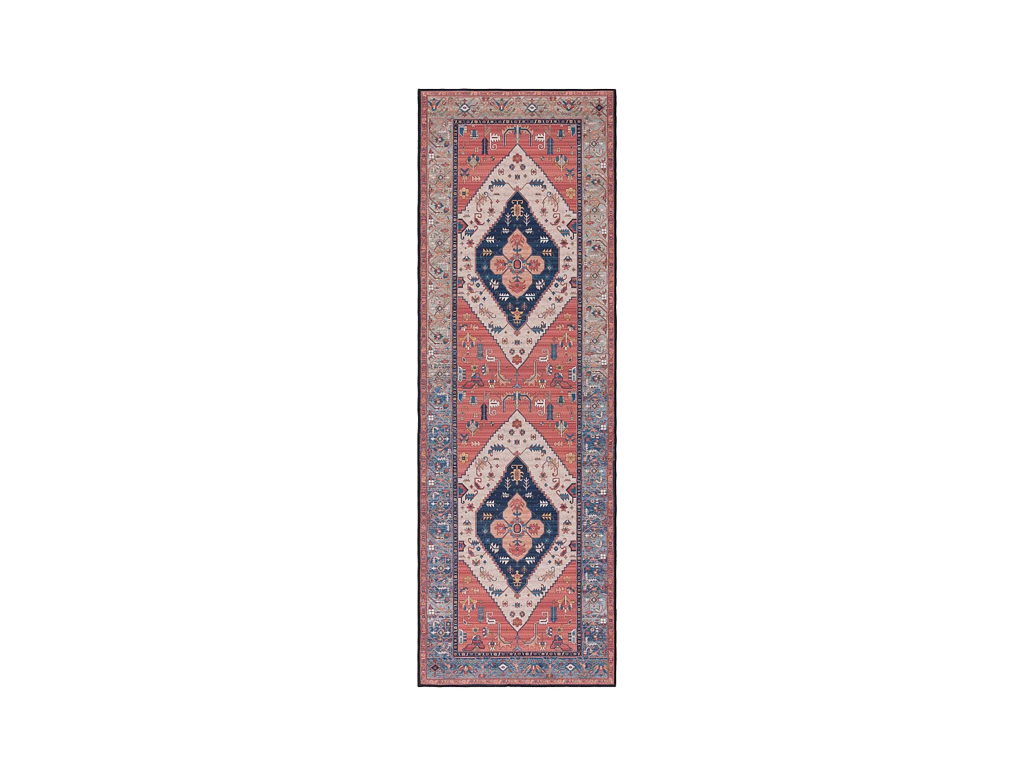 Tapis Rouille/Bleu 76 X 244 cm - Bishop