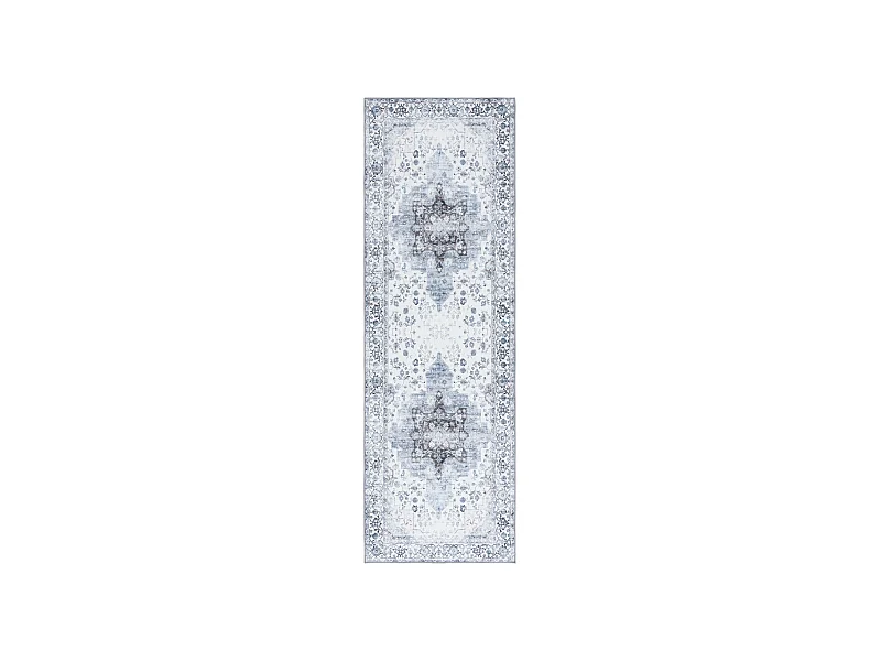 Tapis Ivoire/Bleu 76 X 244 cm - Coraline