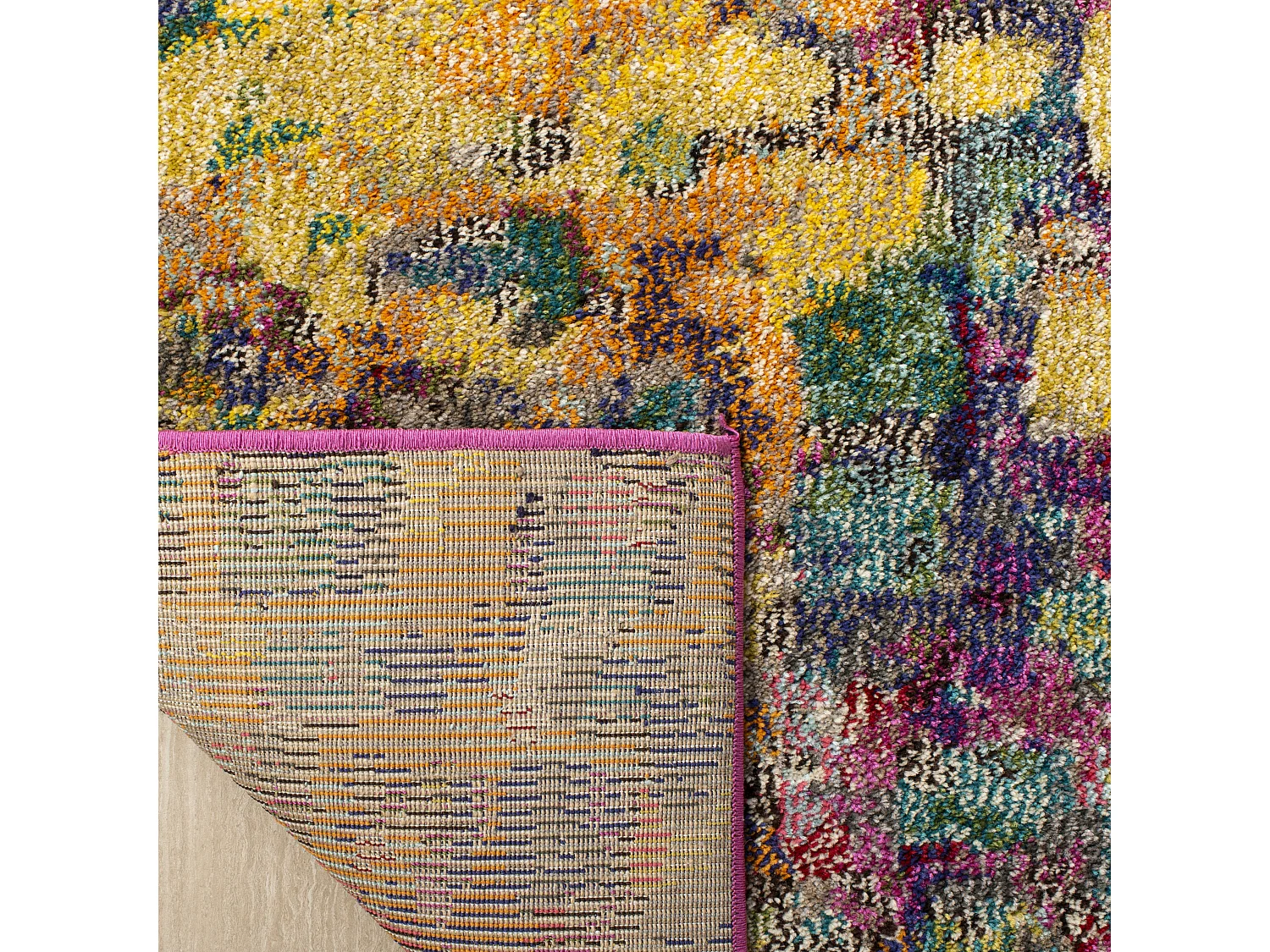Tapis Rose/Multicolore 66 X 244 cm - Alec