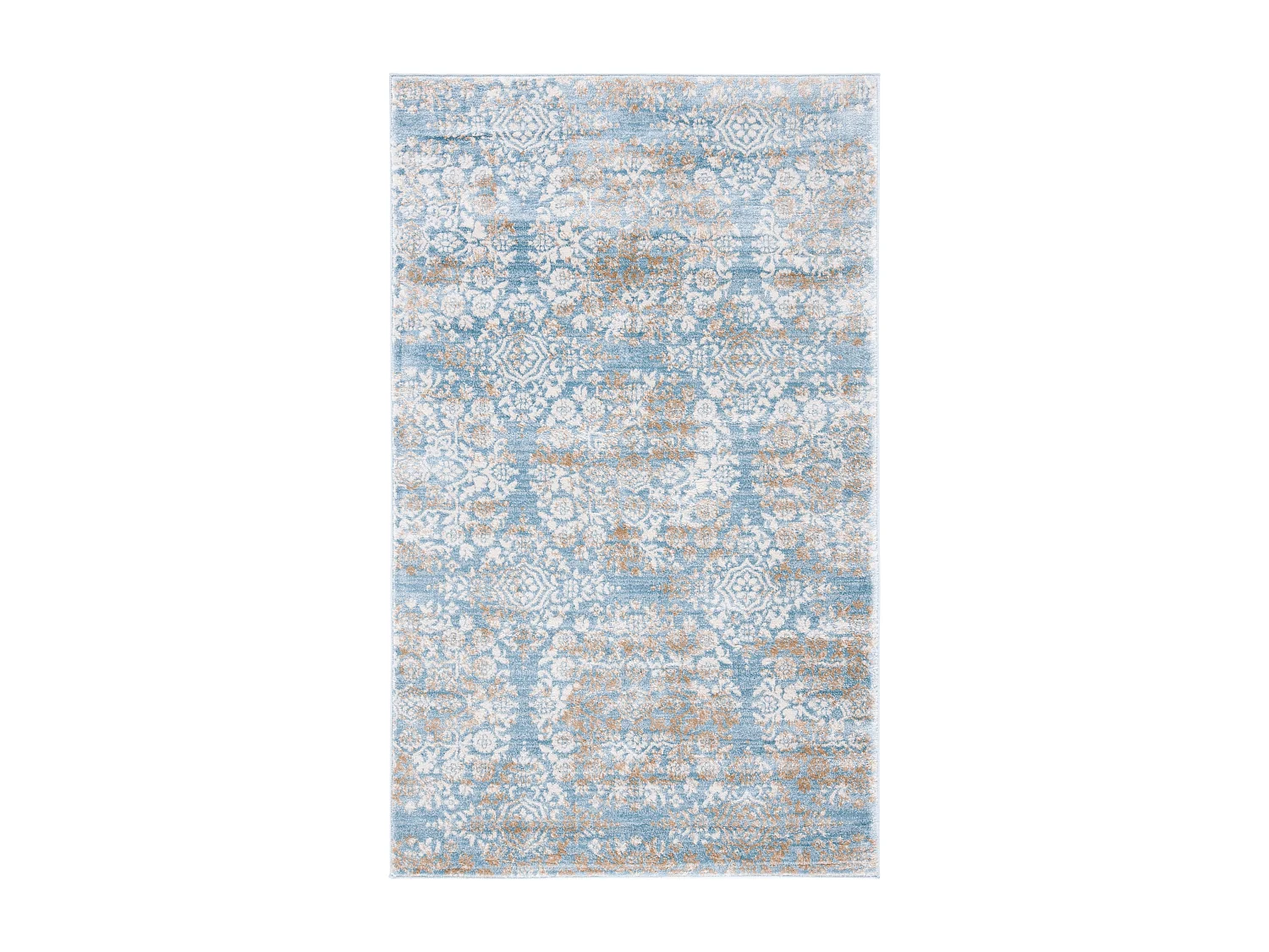 Tapis Bleu/Neutre 91 X 152 cm - Scarlett
