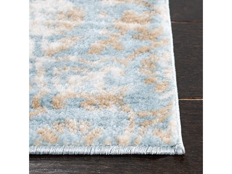 Tapis Bleu/Neutre 91 X 152 cm - Scarlett