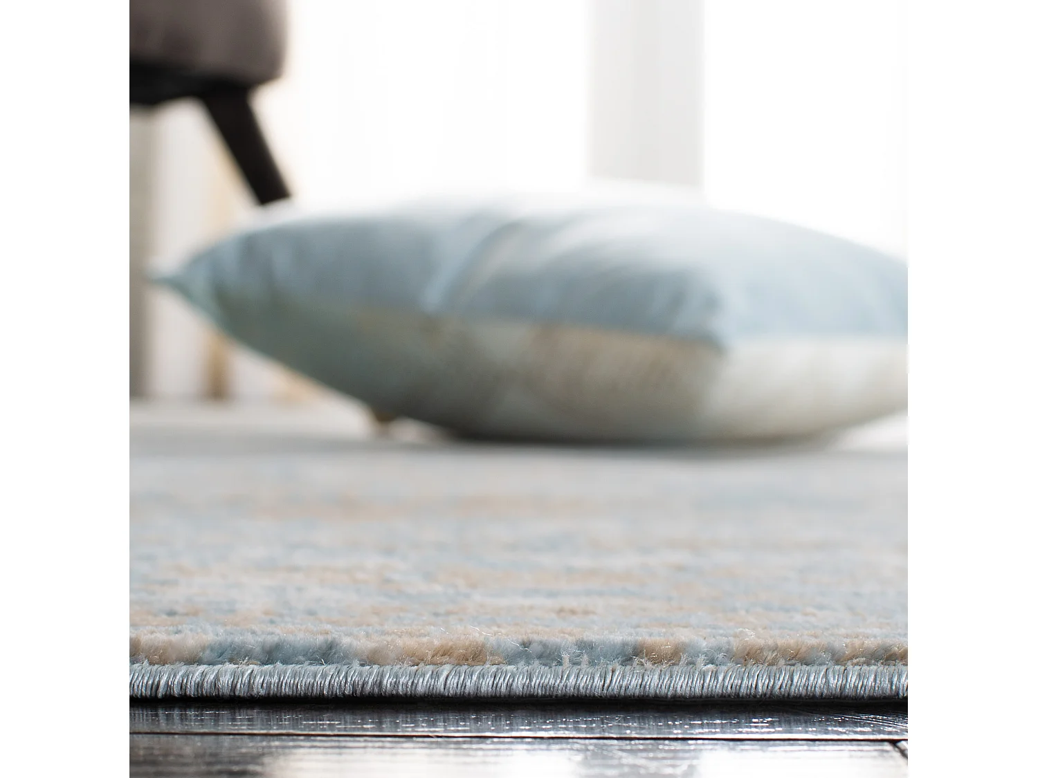 Tapis Bleu/Neutre 91 X 152 cm - Scarlett