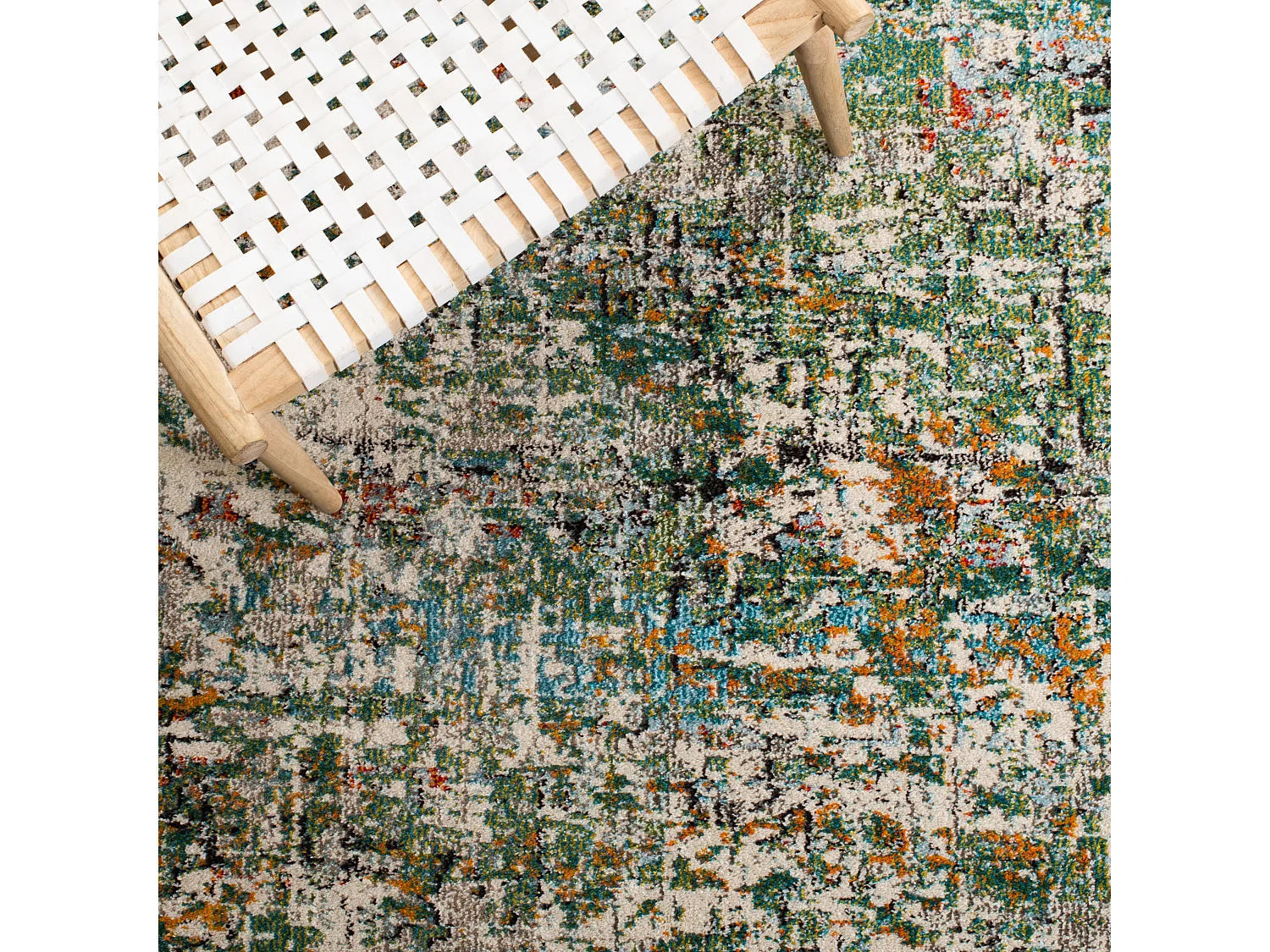 Tapis Vert/Turquoise 61 X 91 cm - Manjor