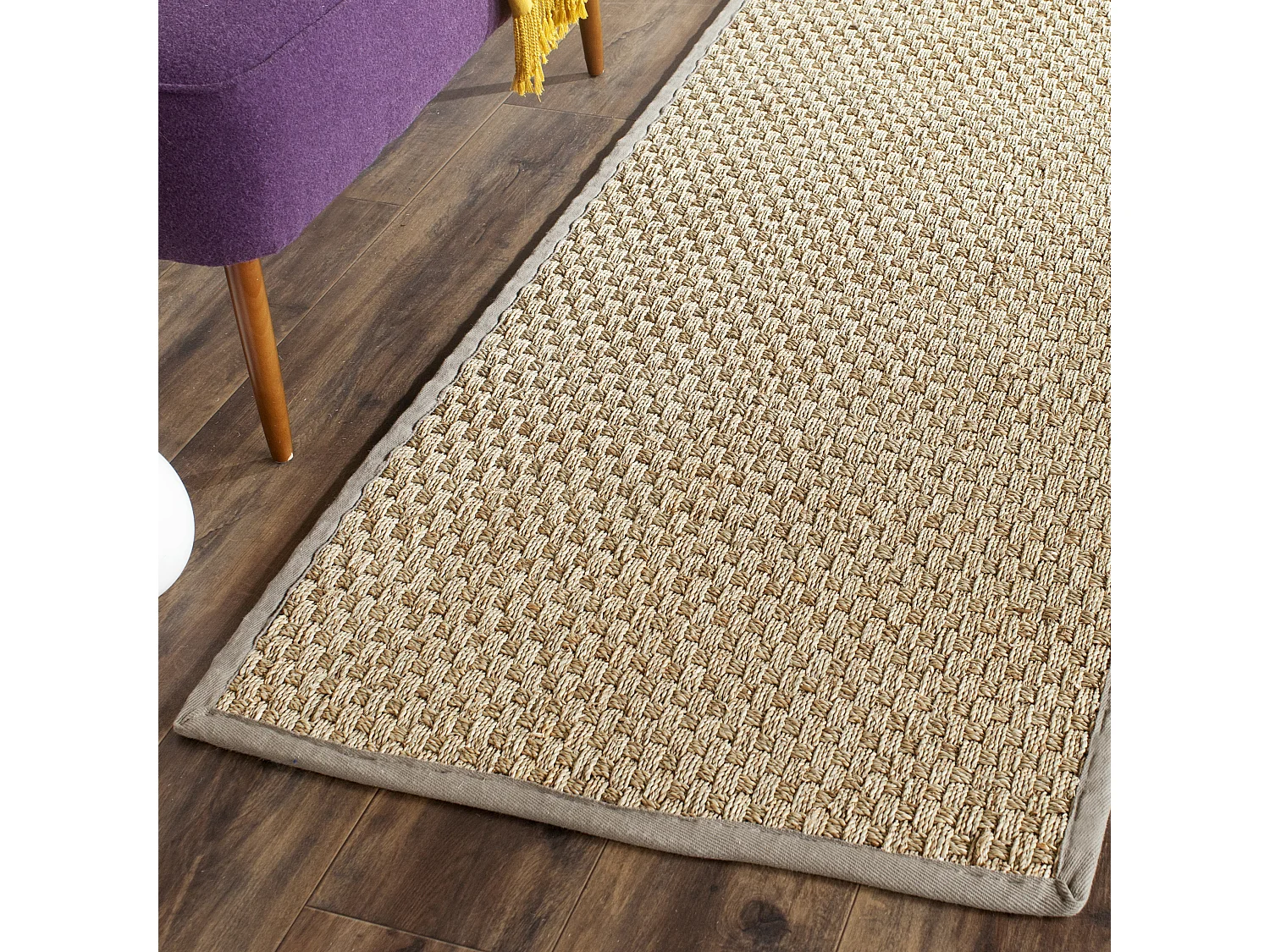 Tapis Marine/Gris 61 X 91 cm - Roselyn