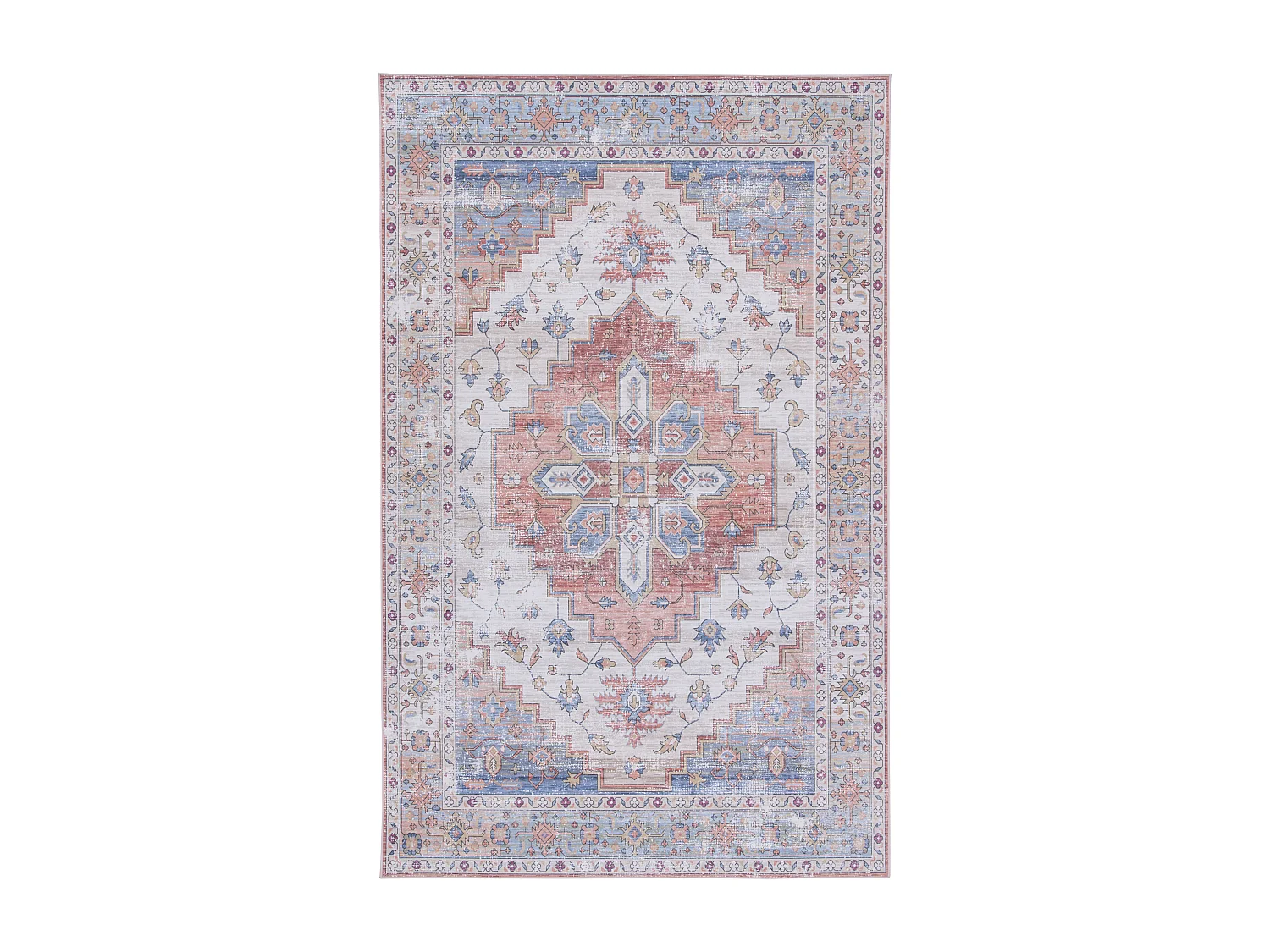 Tapis Beige/Bleu 91 X 152 cm - Tripp