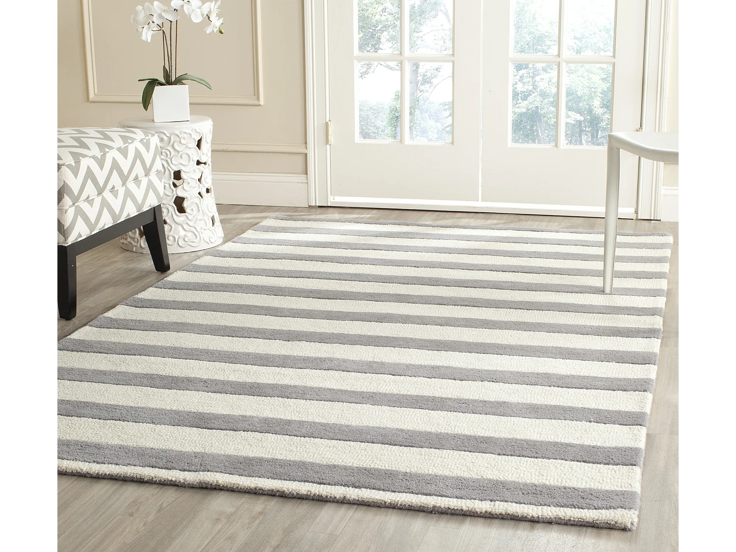 Tapis Gris/Neutre 122 X 183 cm - Amiyah
