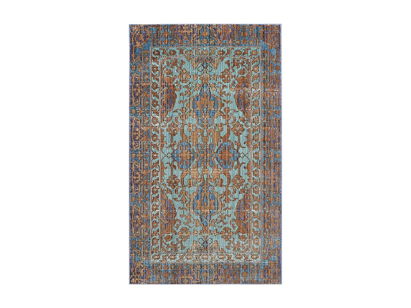 Tapis Bleu/Or 122 X 183 cm - Blakely