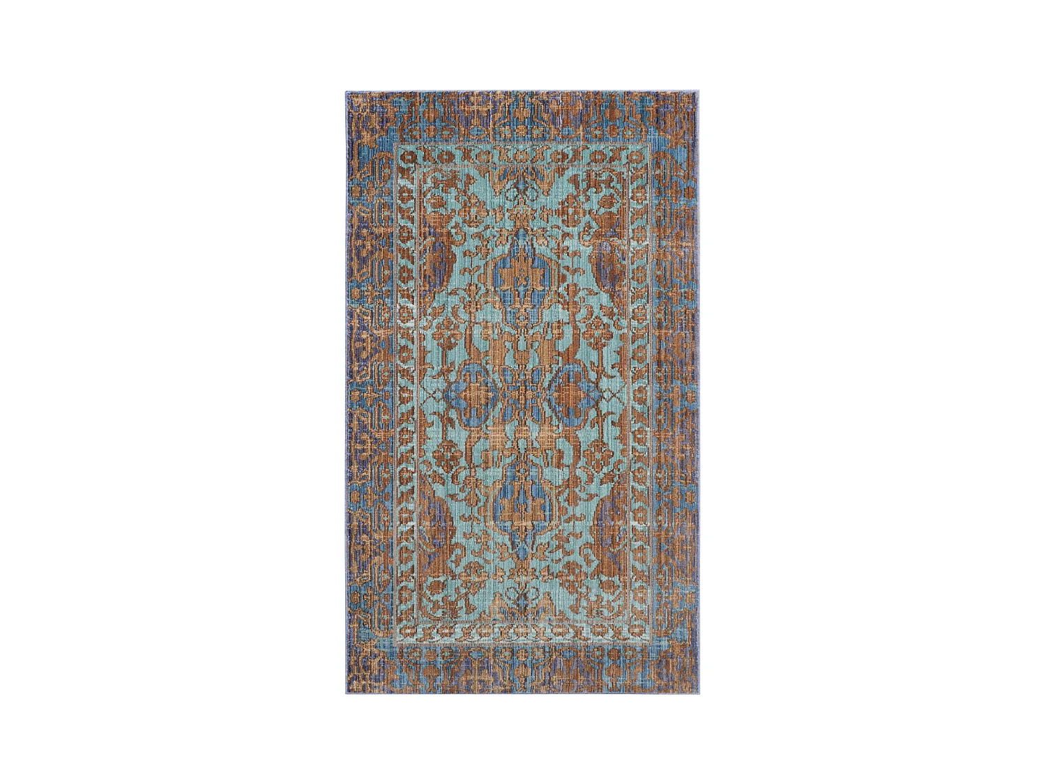 Tapis Bleu/Or 122 X 183 cm - Blakely