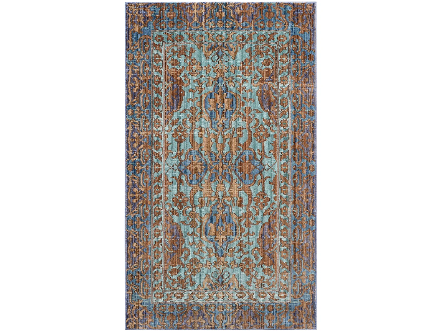 Tapis Bleu/Or 122 X 183 cm - Blakely