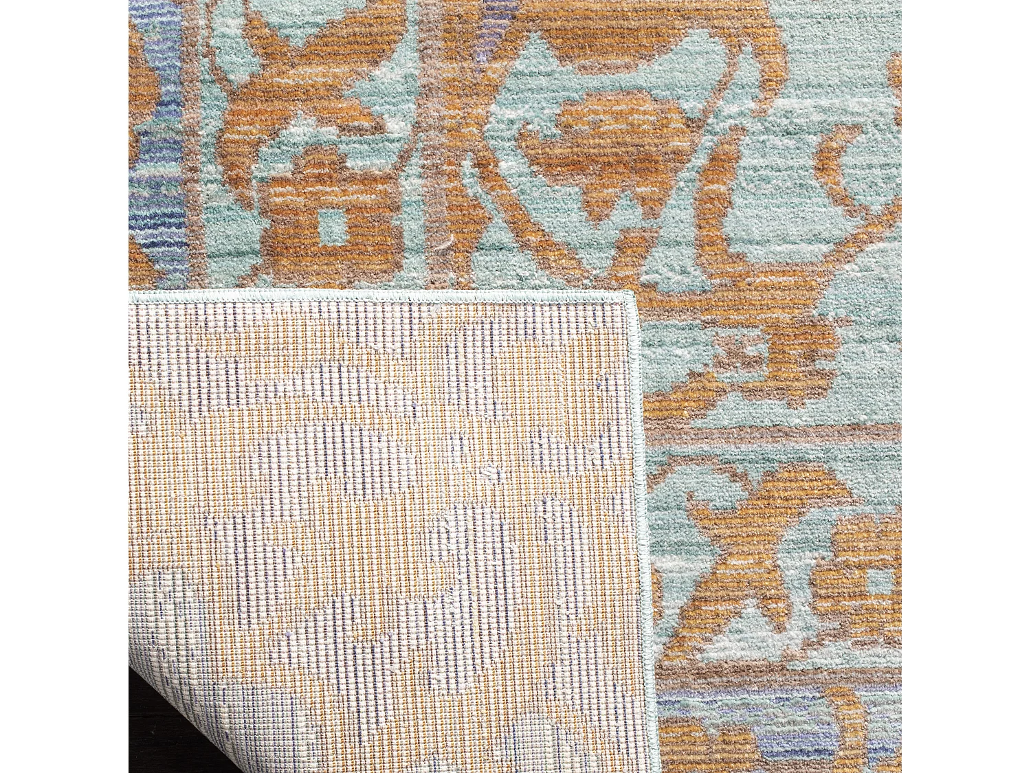 Tapis Bleu/Or 122 X 183 cm - Blakely